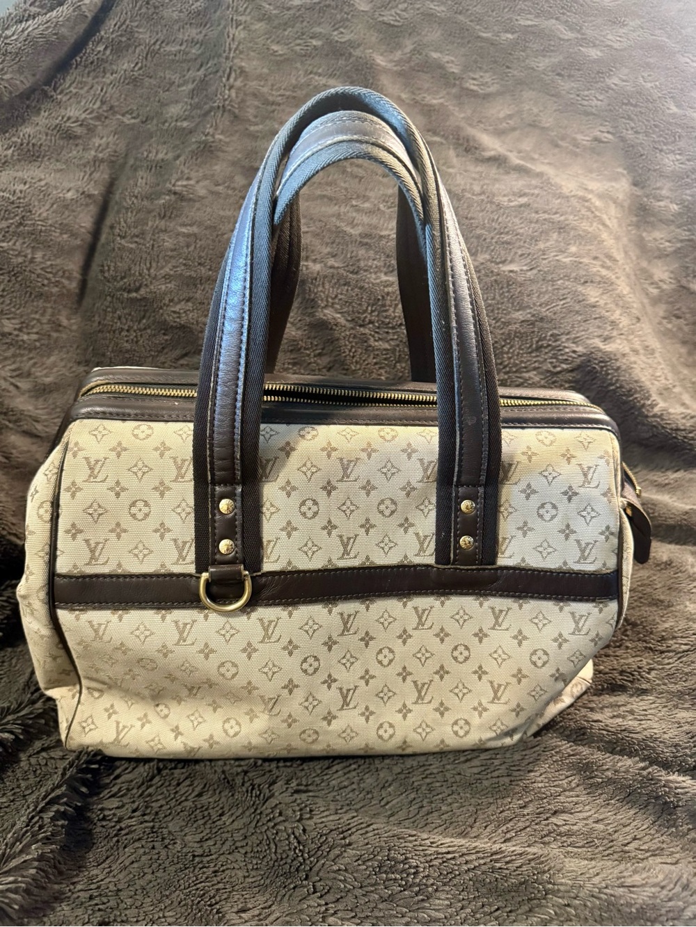 Vintage Louis Vuitton Josephine Monogram Jacquard Handbag